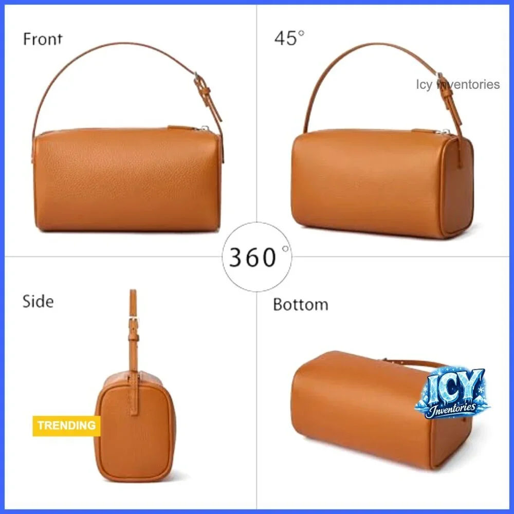 Small Genuine Leather Top Handle Hobo Purse Mini Crossbody Bag